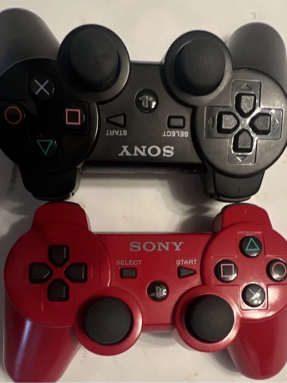 Sony Wired/Wireless Dual Analog Controllers - Red & Black